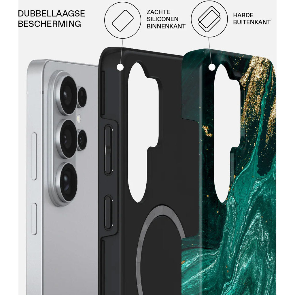 Burga Tough MagSafe Samsung Galaxy S26 Ultra – Emerald Pool