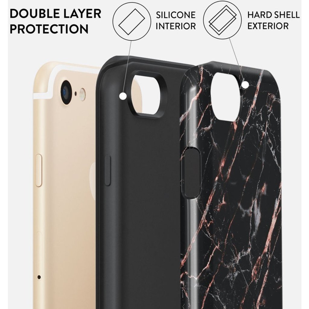 Burga Tough Case Apple iPhone 7/8/SE (2020/2022) - Rose Gold Marble