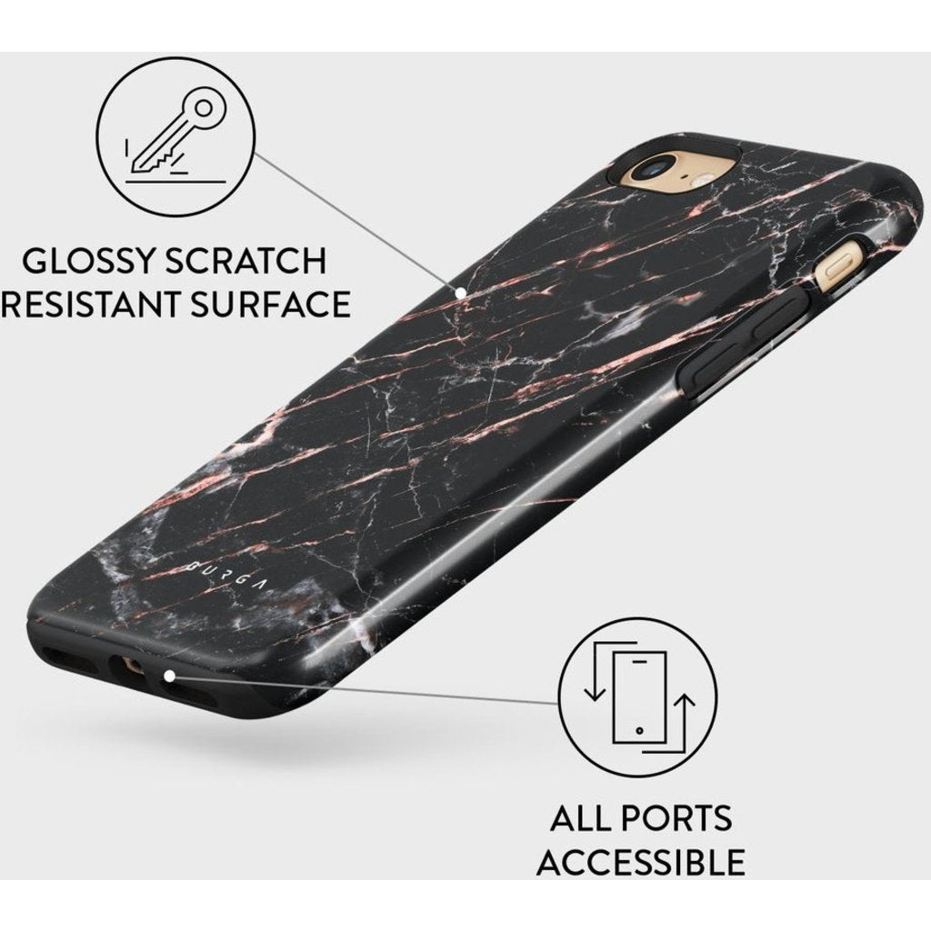 Burga Tough Case Apple iPhone 7/8/SE (2020/2022) - Rose Gold Marble