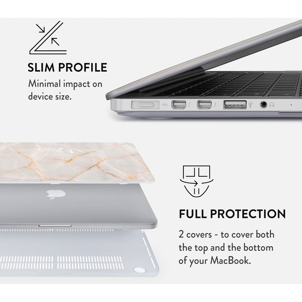 Burga Hard Case Apple Macbook Air 13 inch (2020) - Vanilla Sand