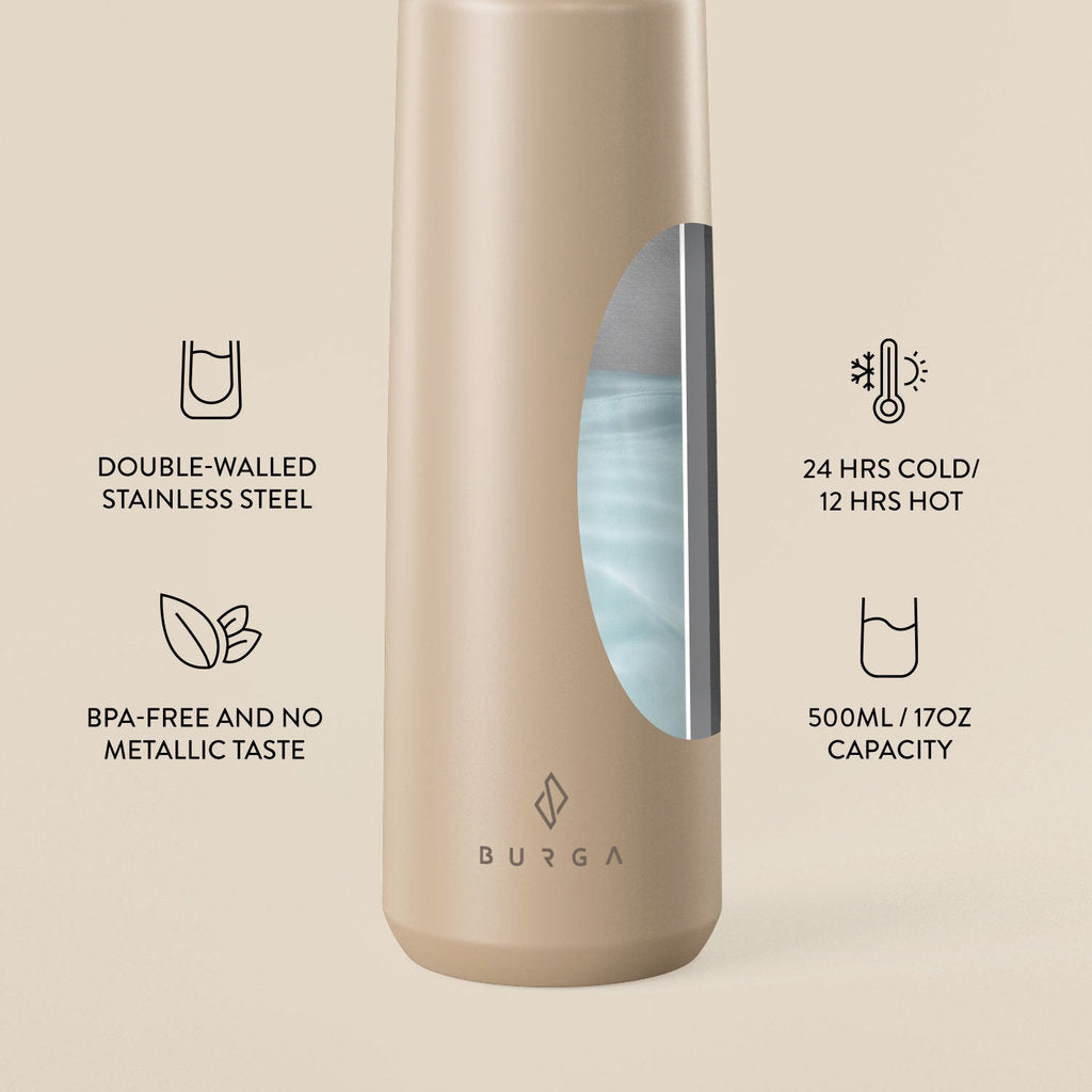 Burga Water Bottle - Tan