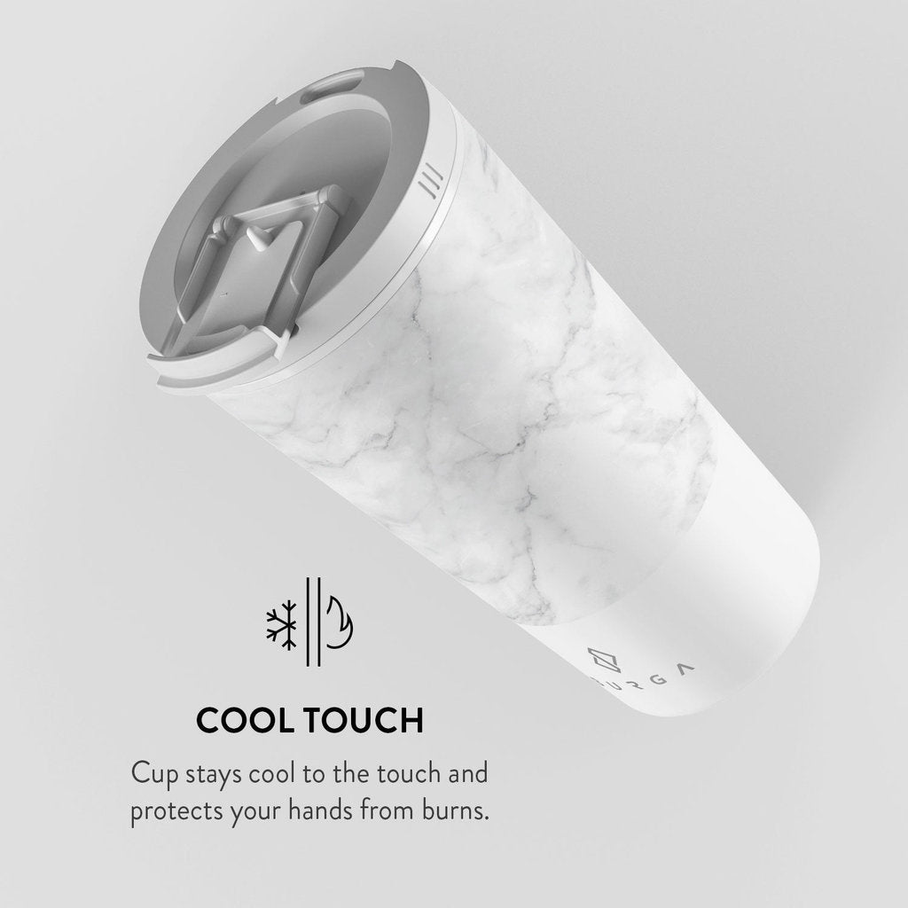 Burga Coffee Mug - White Marble