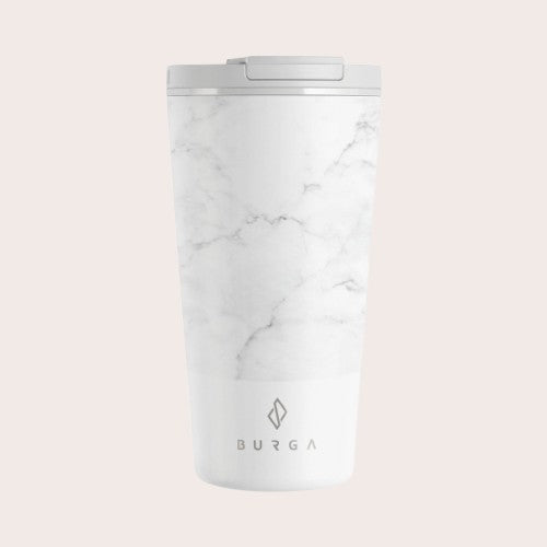 Burga Coffee Mug - White Marble