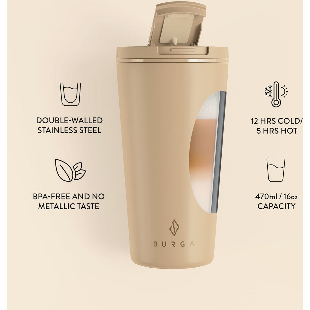 Burga Coffee Mug - Tan