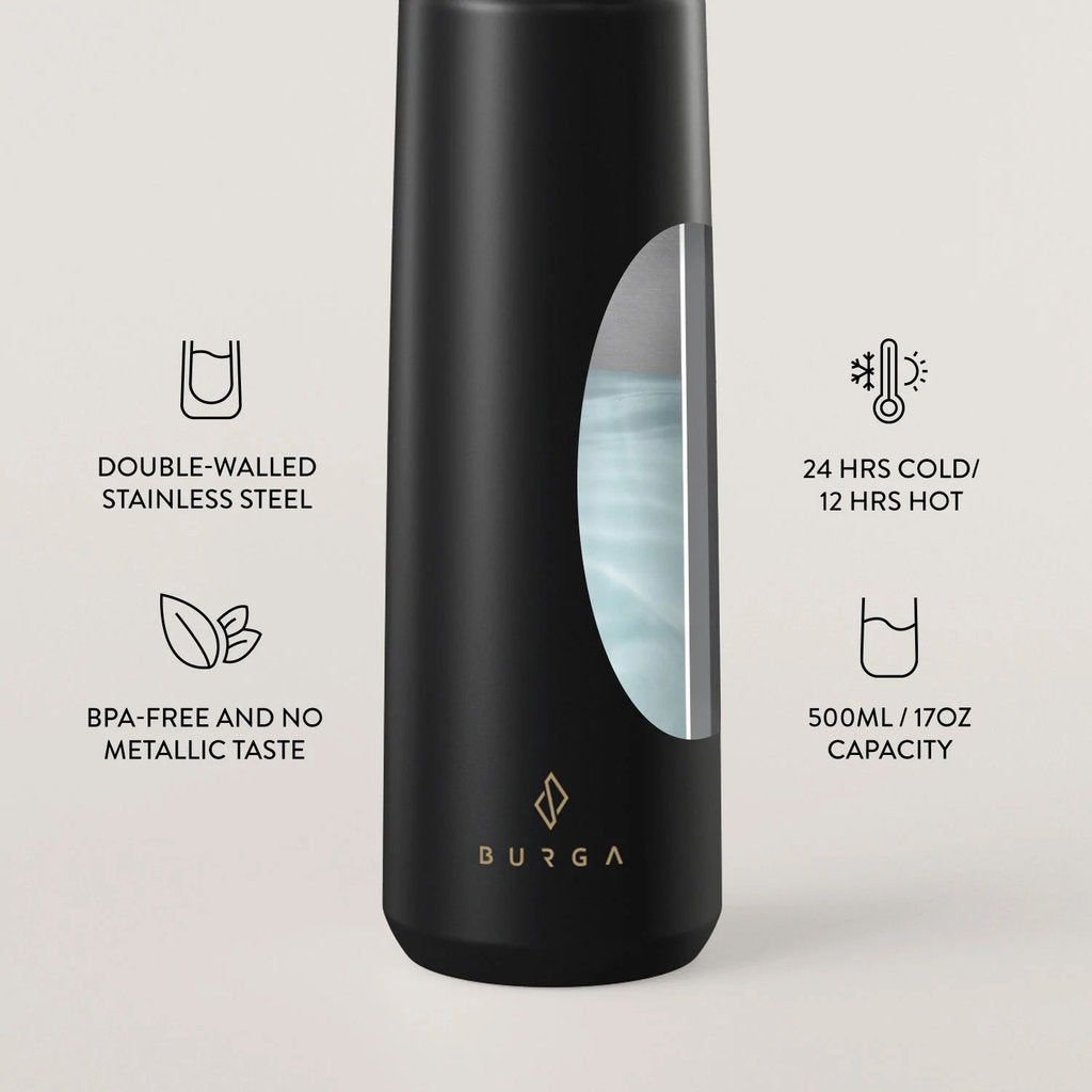 Burga Water Bottle - Black