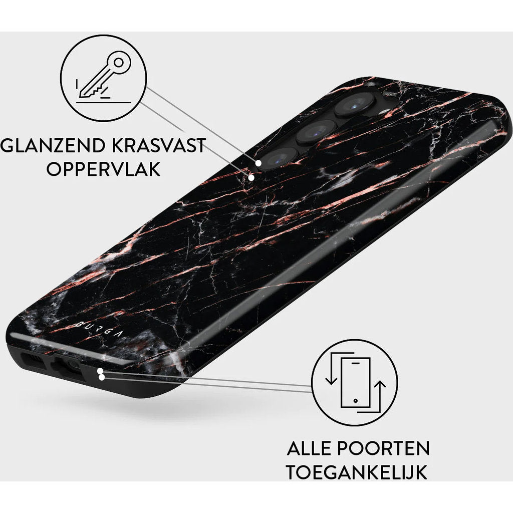 Burga Tough Case Samsung Galaxy S23 - Rose Gold Marble