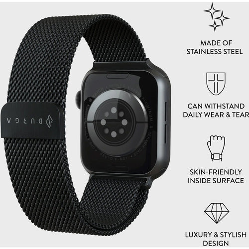 Burga Apple Watch Band Metal Mesh Black 38mm / 40mm / 41mm
