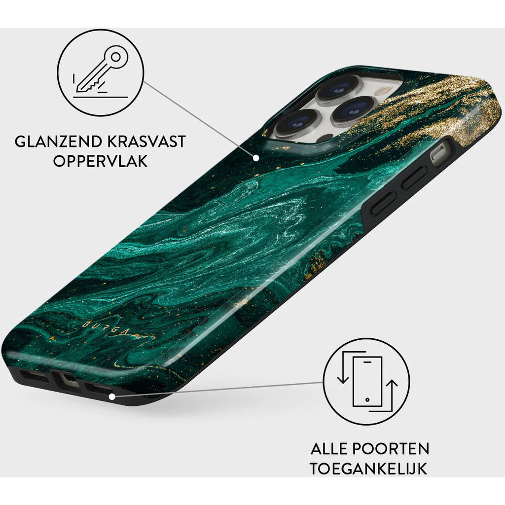 Burga Tough Magsafe Case Apple iPhone 15 Pro - Emerald Pool