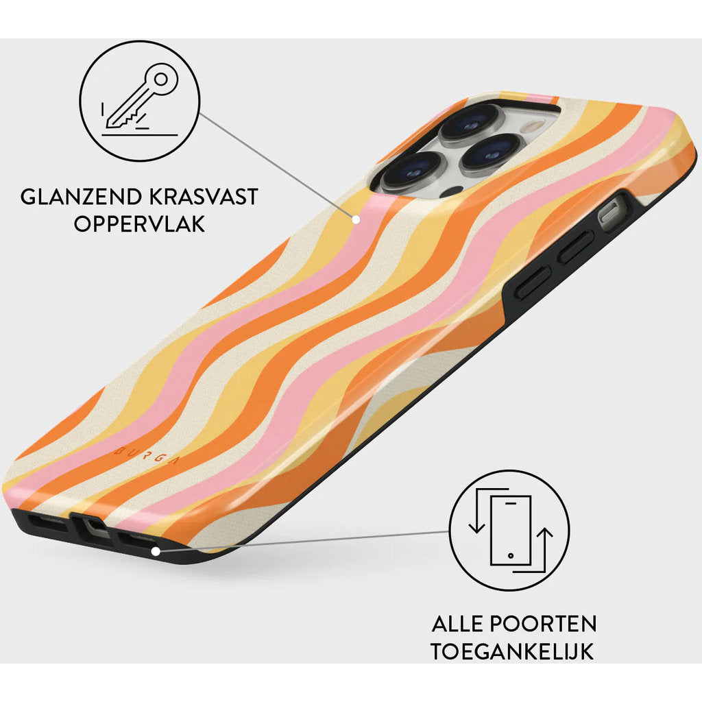 Burga Tough Case Apple iPhone 15 Pro - Flower Power