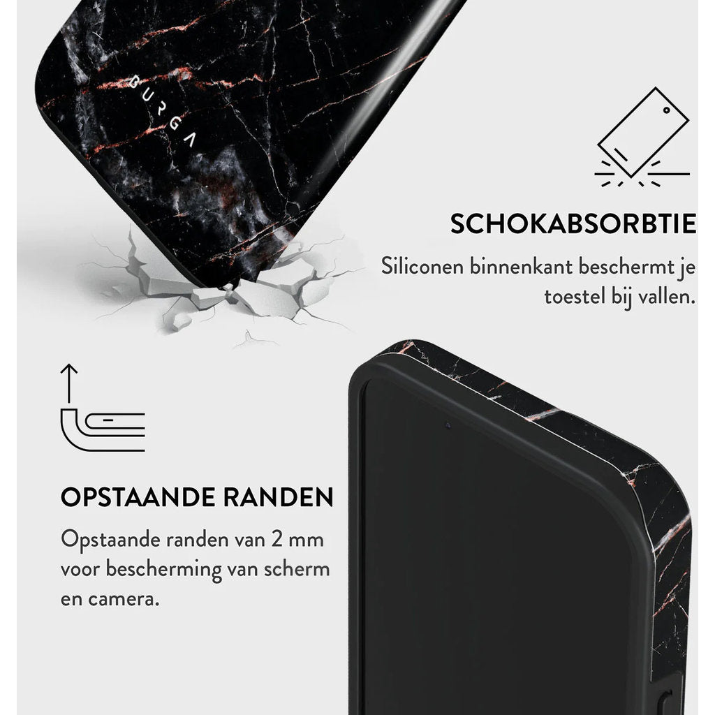 Burga Tough Case Apple iPhone 15 - Rose Gold Marble