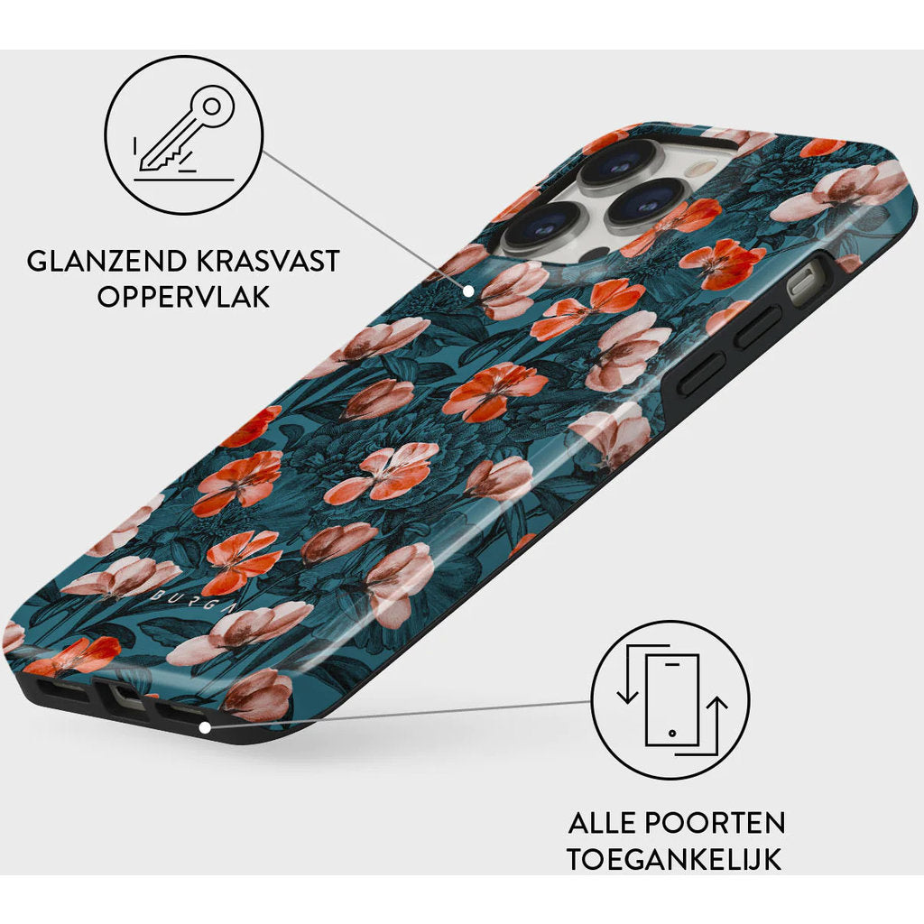 Burga Tough MagSafe Case Apple iPhone 13 Pro Max  - No Rain No Flowers