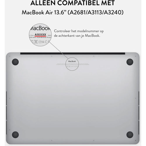 Burga Hard Case Apple MacBook Air 13 (2022) M2 A2681 - Vanilla Sand
