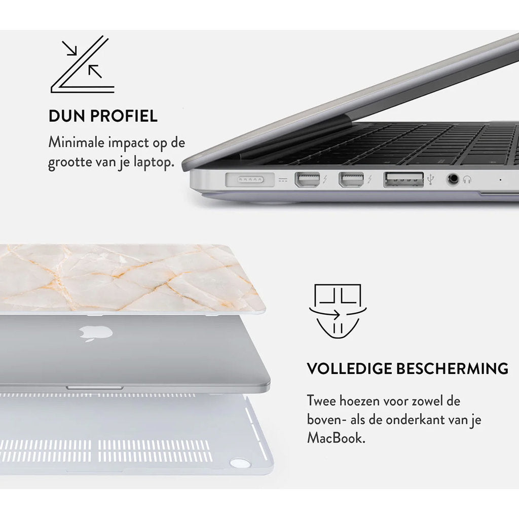 Burga Hard Case Apple MacBook Air 13 (2022) M2 A2681 - Vanilla Sand