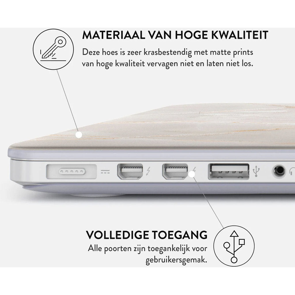 Burga Hard Case Apple MacBook Air 13 (2022) M2 A2681 - Vanilla Sand