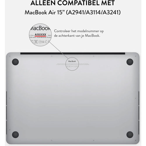 Burga Hard Case Apple Macbook Air 15 (2023) M2 A2941 - Golden Coral