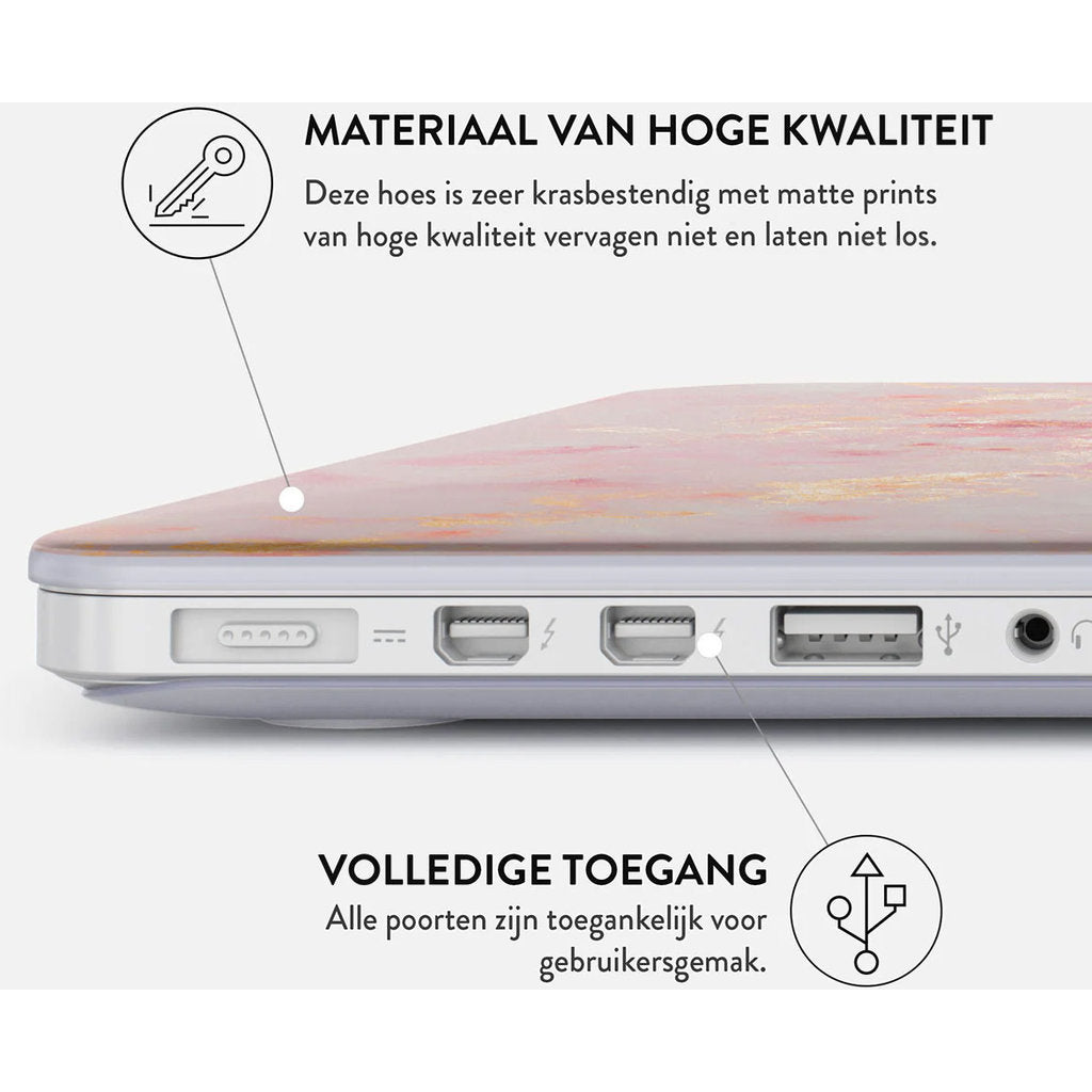 Burga Hard Case Apple Macbook Air 15 (2023) M2 A2941 - Golden Coral