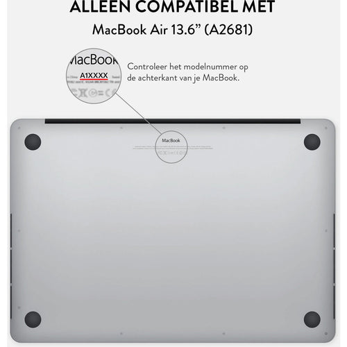 Burga Hard Case Apple Macbook Air 13.6 A2681 - Pistaschio Cheesecake