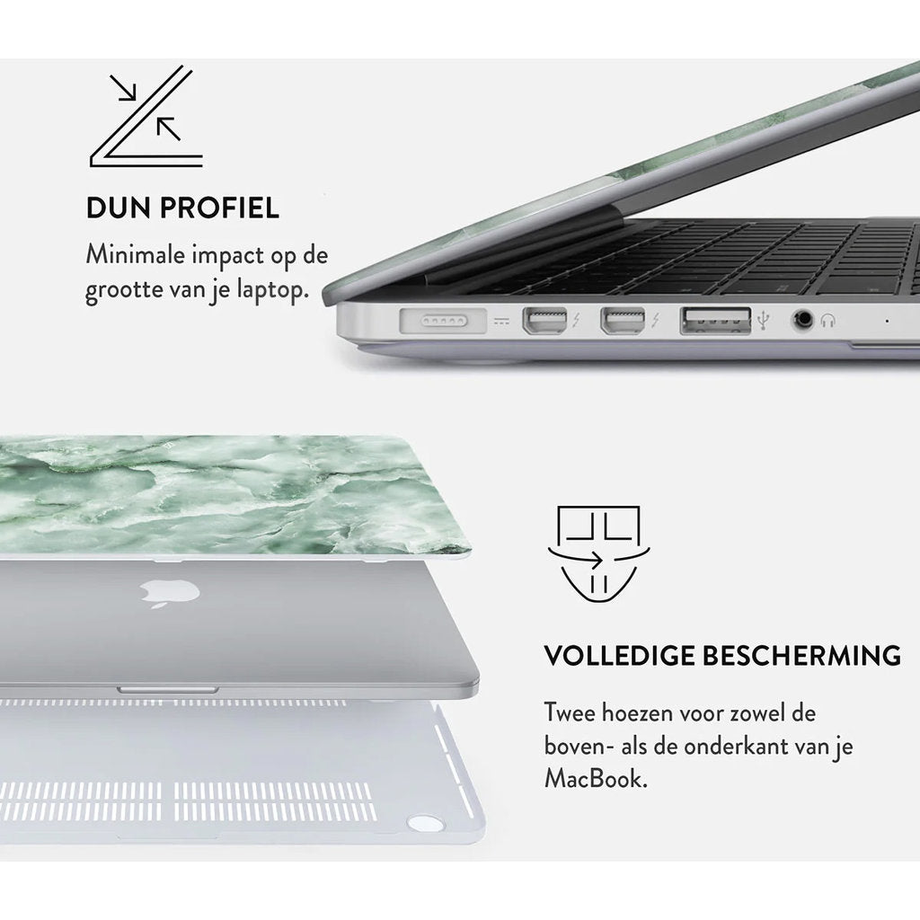 Burga Hard Case Apple Macbook Air 13.6 A2681 - Pistaschio Cheesecake