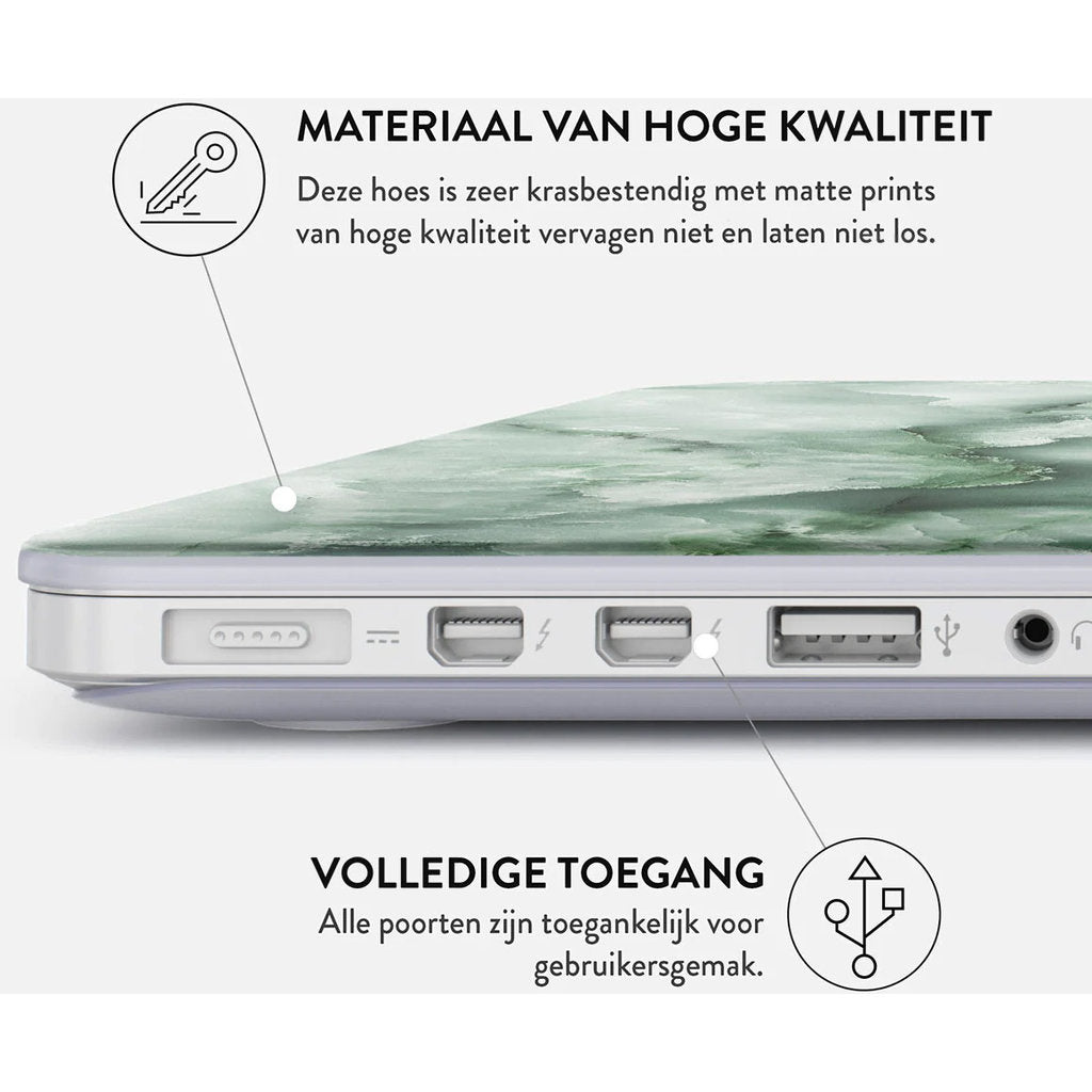 Burga Hard Case Apple Macbook Air 13.6 A2681 - Pistaschio Cheesecake