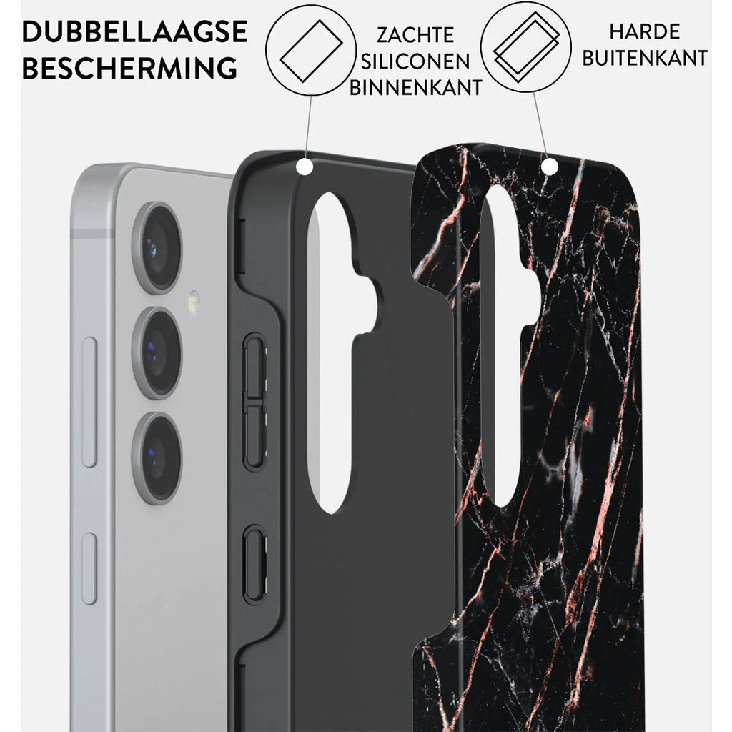 Burga Tough Case Samsung Galaxy S24 - Rose Gold Marble