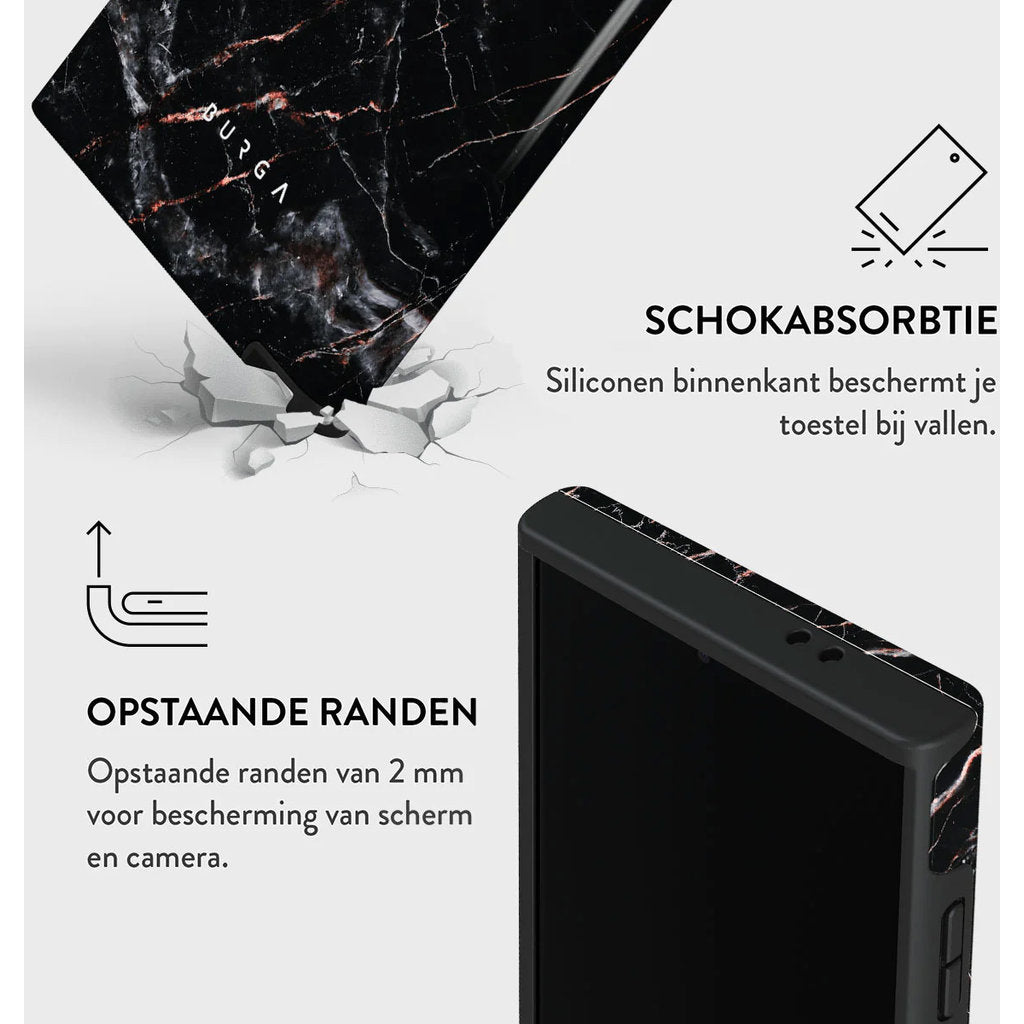 Burga Tough Case Samsung Galaxy S24 Ultra - Rose Gold Marble