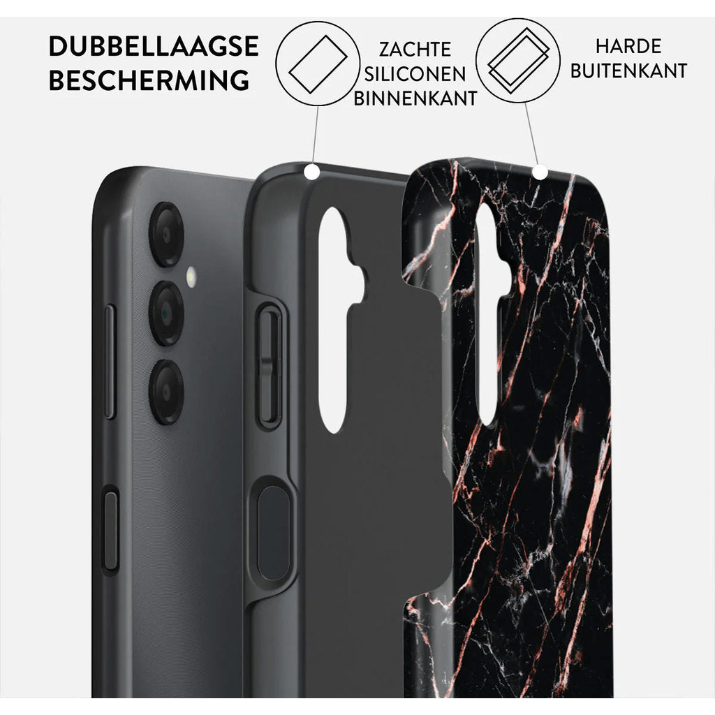 Burga Tough Case Samsung Galaxy A15 - Rose Gold Marble
