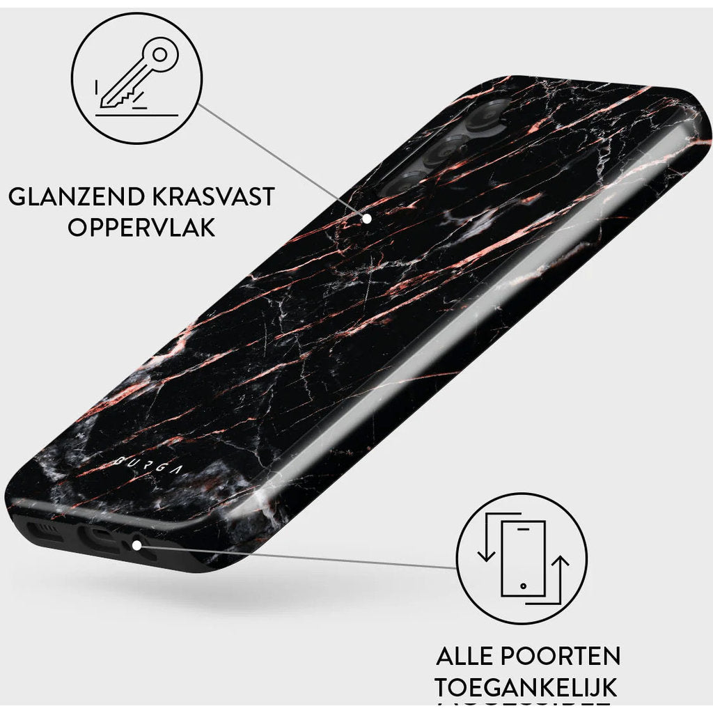 Burga Tough Case Samsung Galaxy A15 - Rose Gold Marble