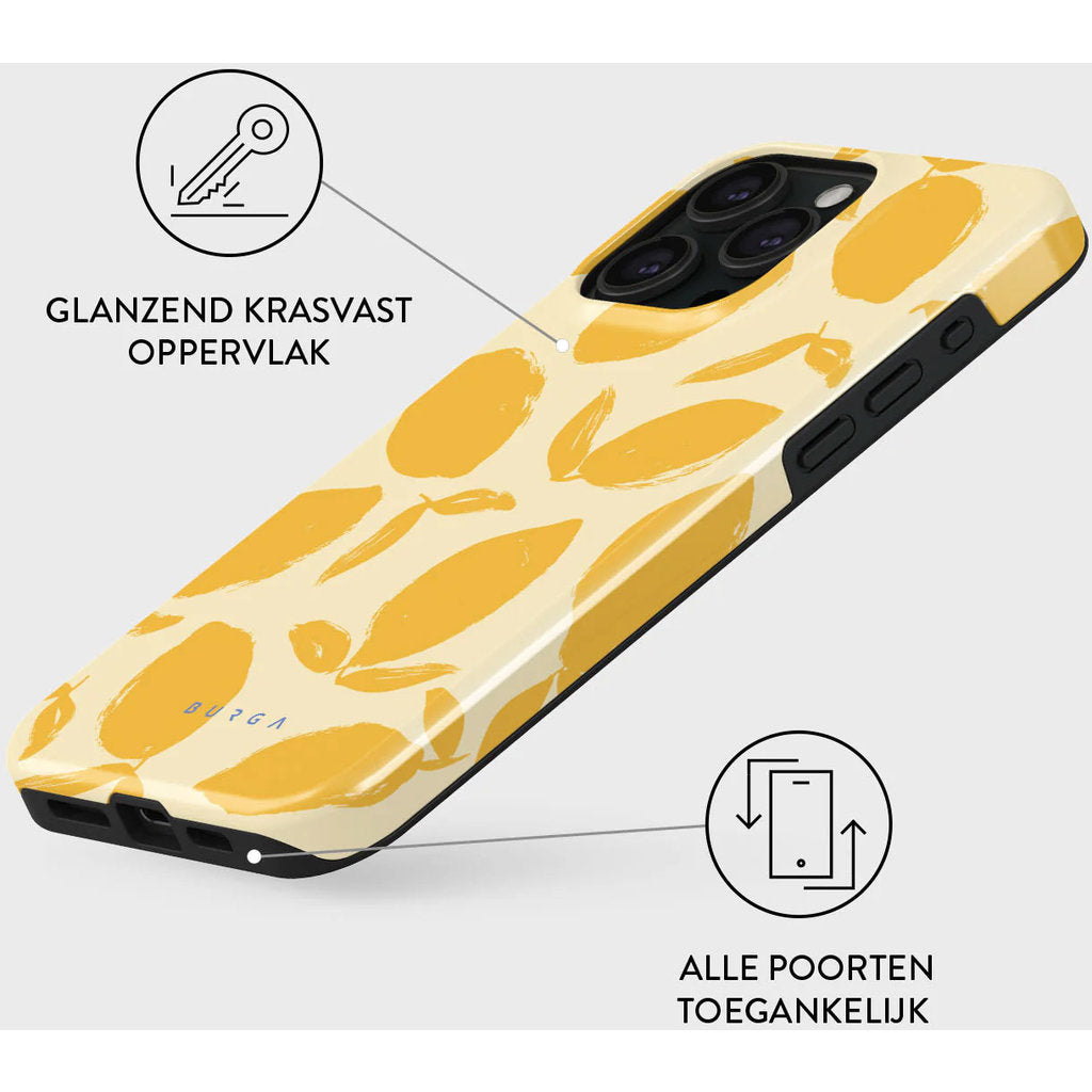 Burga Tough Case Apple iPhone 15 Pro Max - Lemon Tart