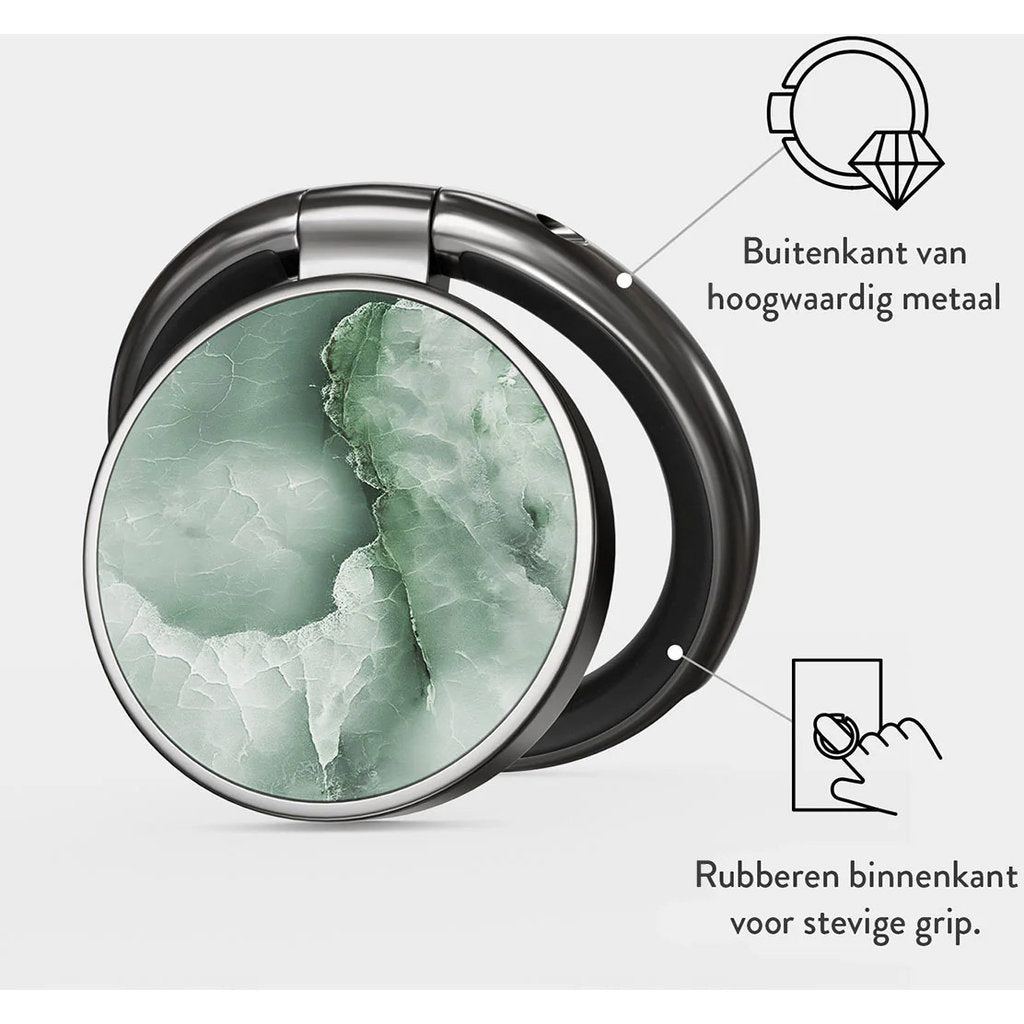 Burga Phone Ring Holder Gunmetal - Pistachio Cheesecake