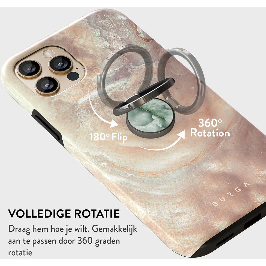 Burga Phone Ring Holder Gunmetal - Pistachio Cheesecake