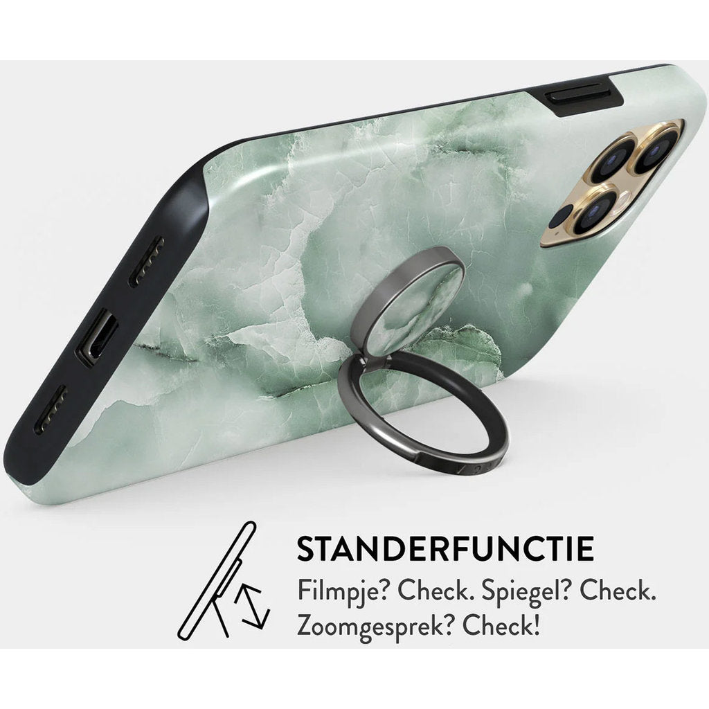 Burga Phone Ring Holder Gunmetal - Pistachio Cheesecake