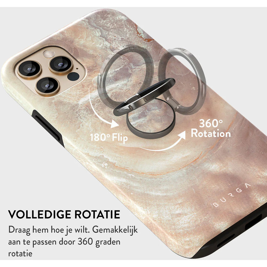 Burga Phone Ring Holder Gunmetal - Serene Sunset