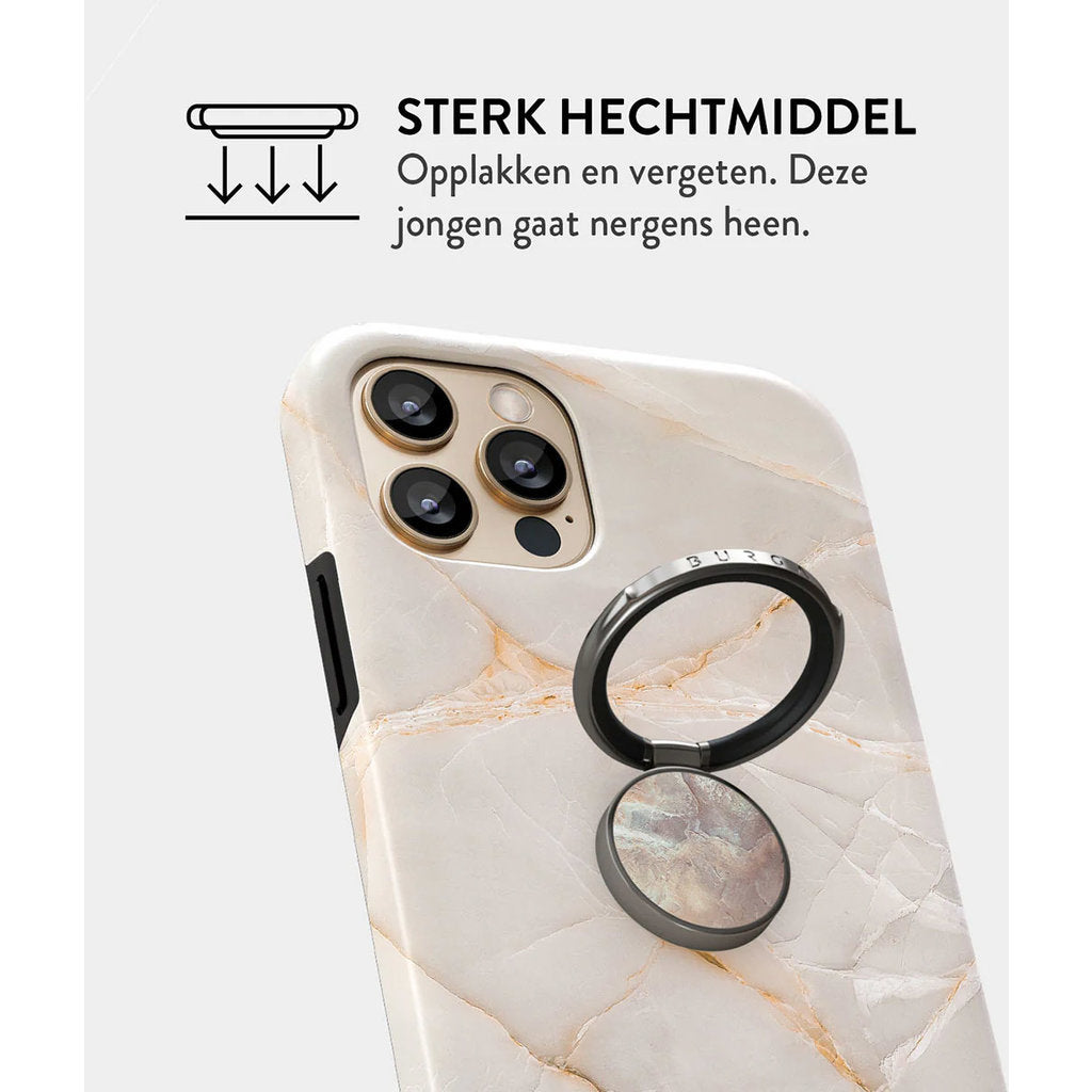 Burga Phone Ring Holder Gunmetal - Serene Sunset