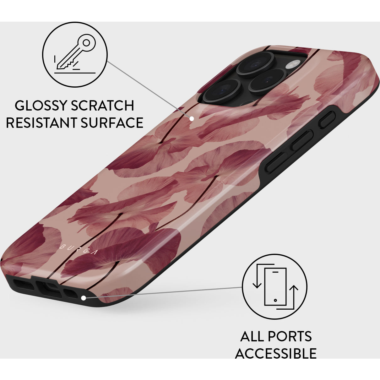 Burga Tough Case Apple iPhone 16 Pro - Tender Kiss