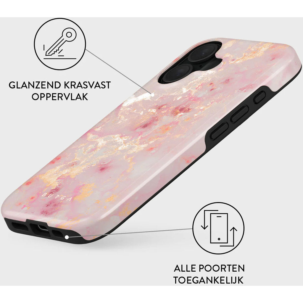 Burga Tough Case Apple iPhone 16 - Golden Coral