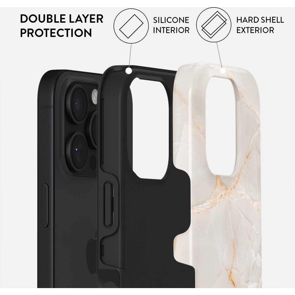 Burga Tough Magsafe Case Apple iPhone 16 Pro - Vanilla Sand
