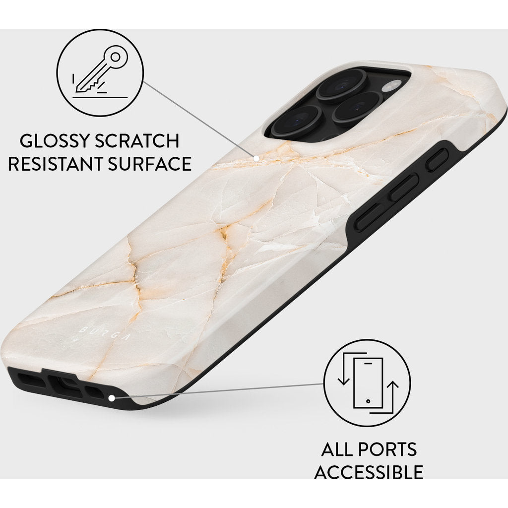 Burga Tough Magsafe Case Apple iPhone 16 Pro - Vanilla Sand