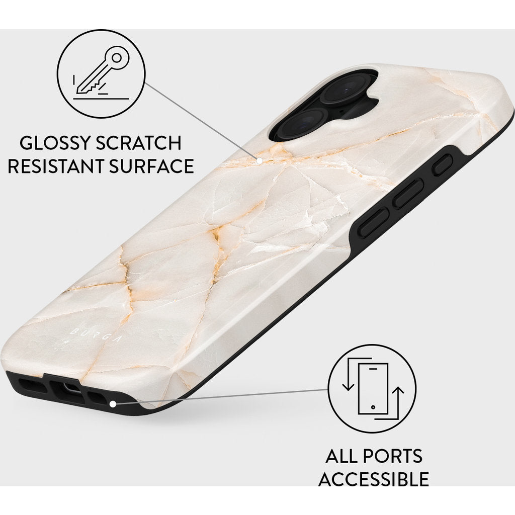 Burga Tough Case Apple iPhone 16 - Vanilla Sand