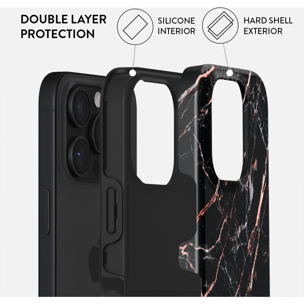 Burga Tough Case Apple iPhone 16 Pro Max - Rose Gold Marble