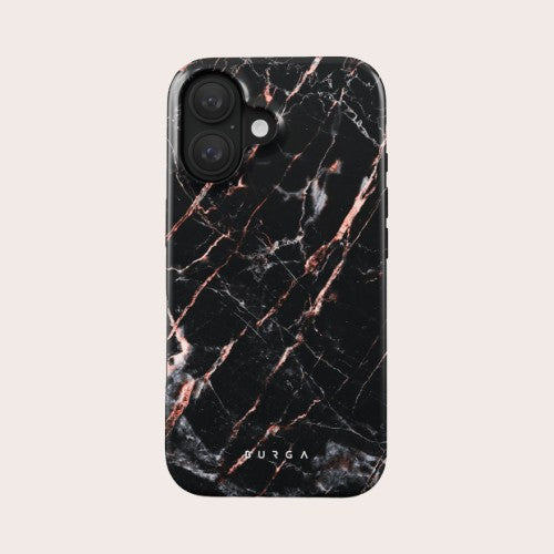 Burga Tough Case Apple iPhone 16 Plus - Rose Gold Marble