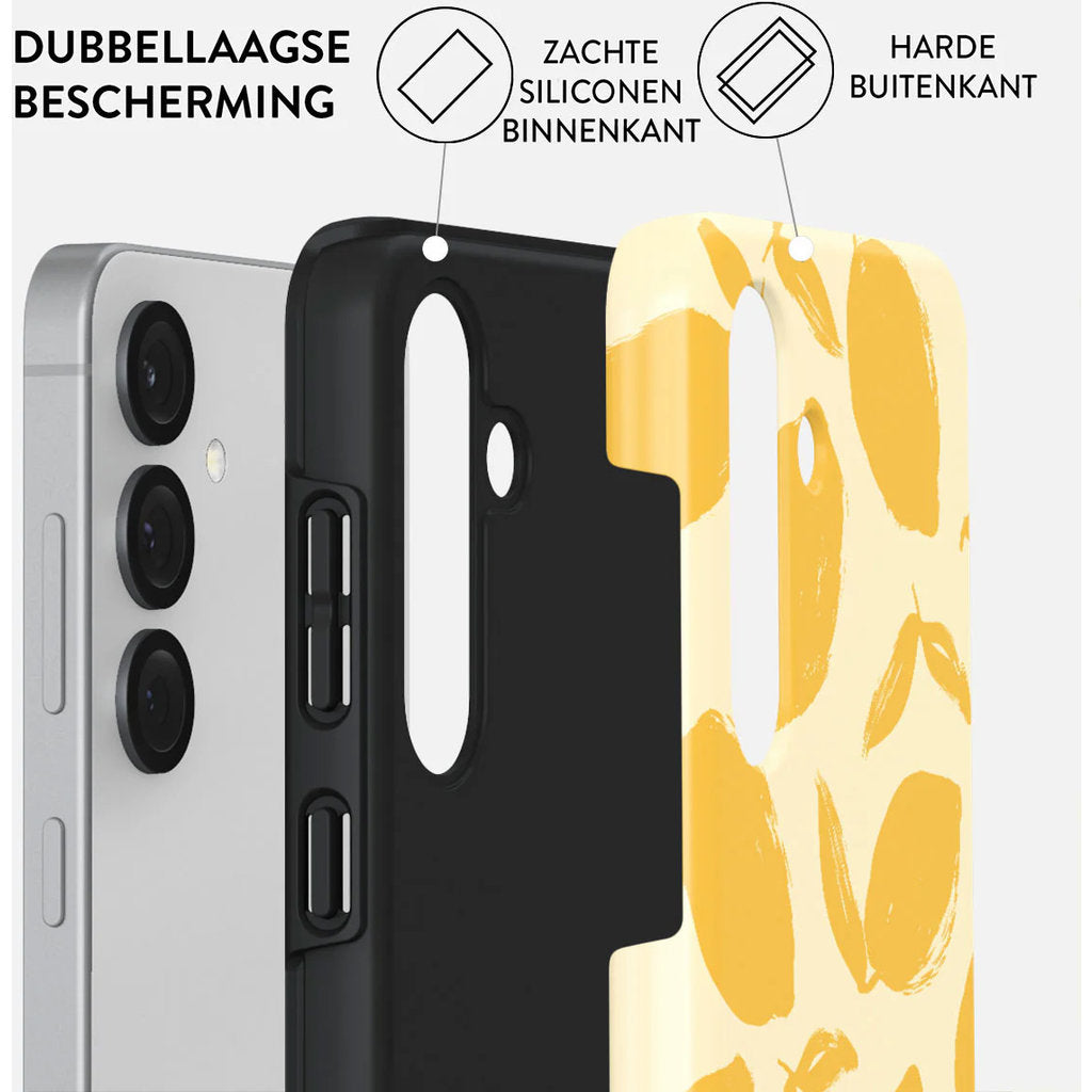 Burga Tough Case Samsung Galaxy S25 - Lemon Tart