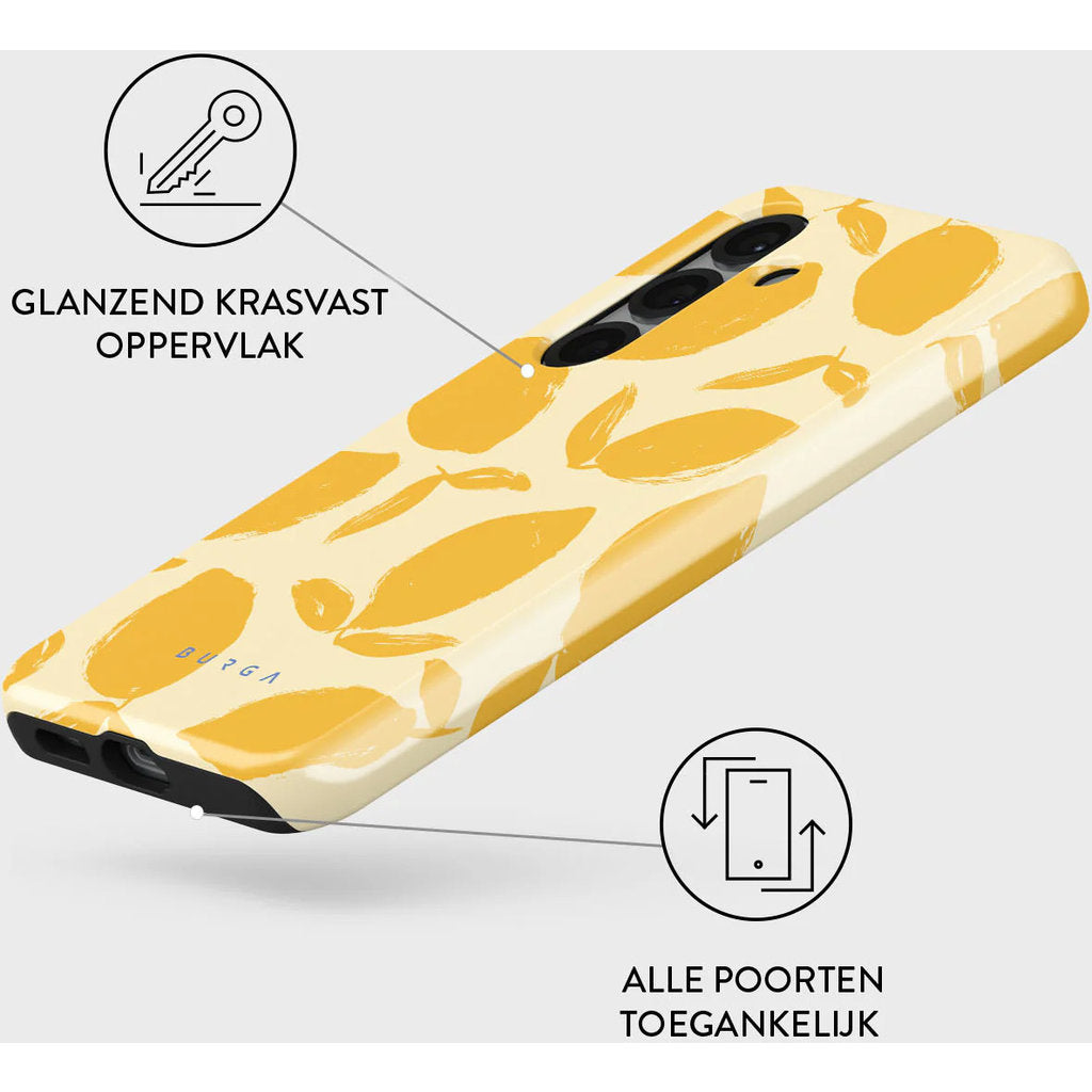 Burga Tough Magsafe Case Samsung Galaxy S25 - Lemon Tart