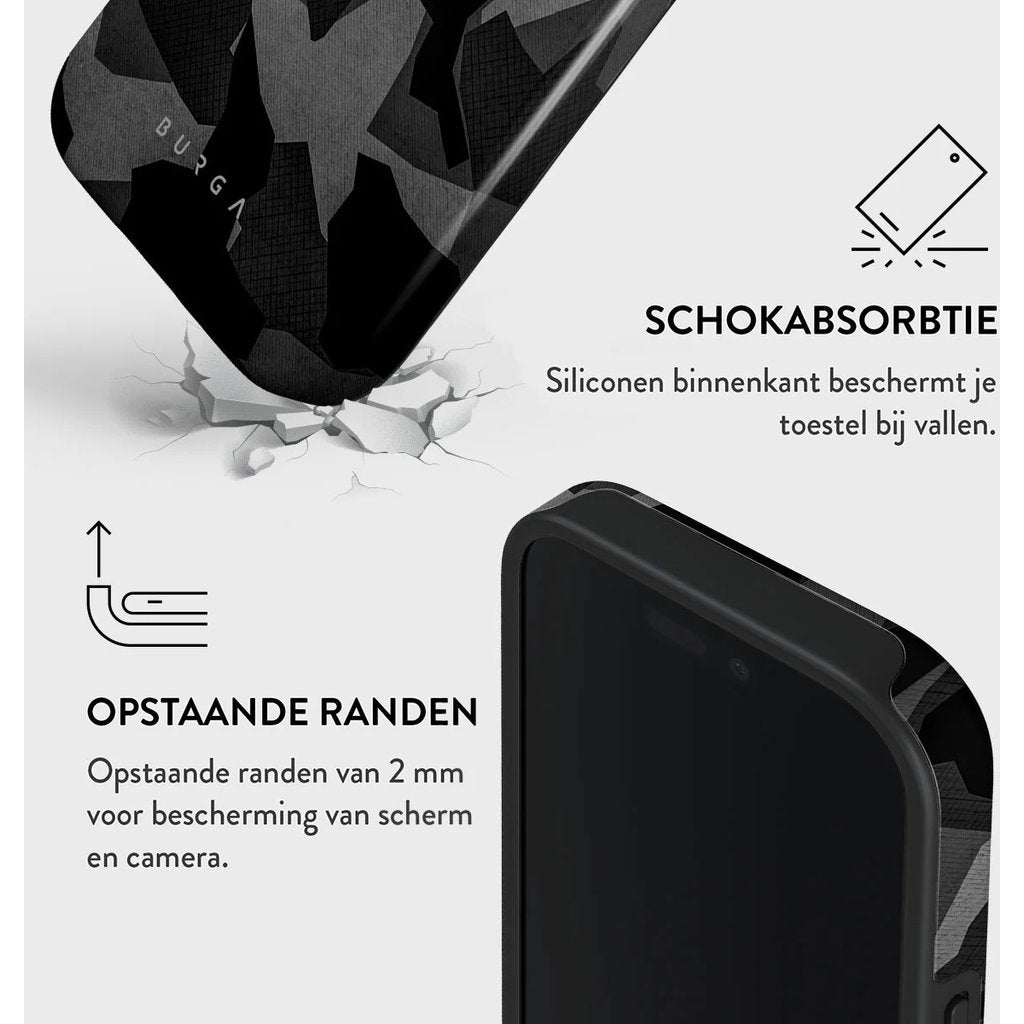Burga Tough Case Apple iPhone 16 Pro - Night Black Camo