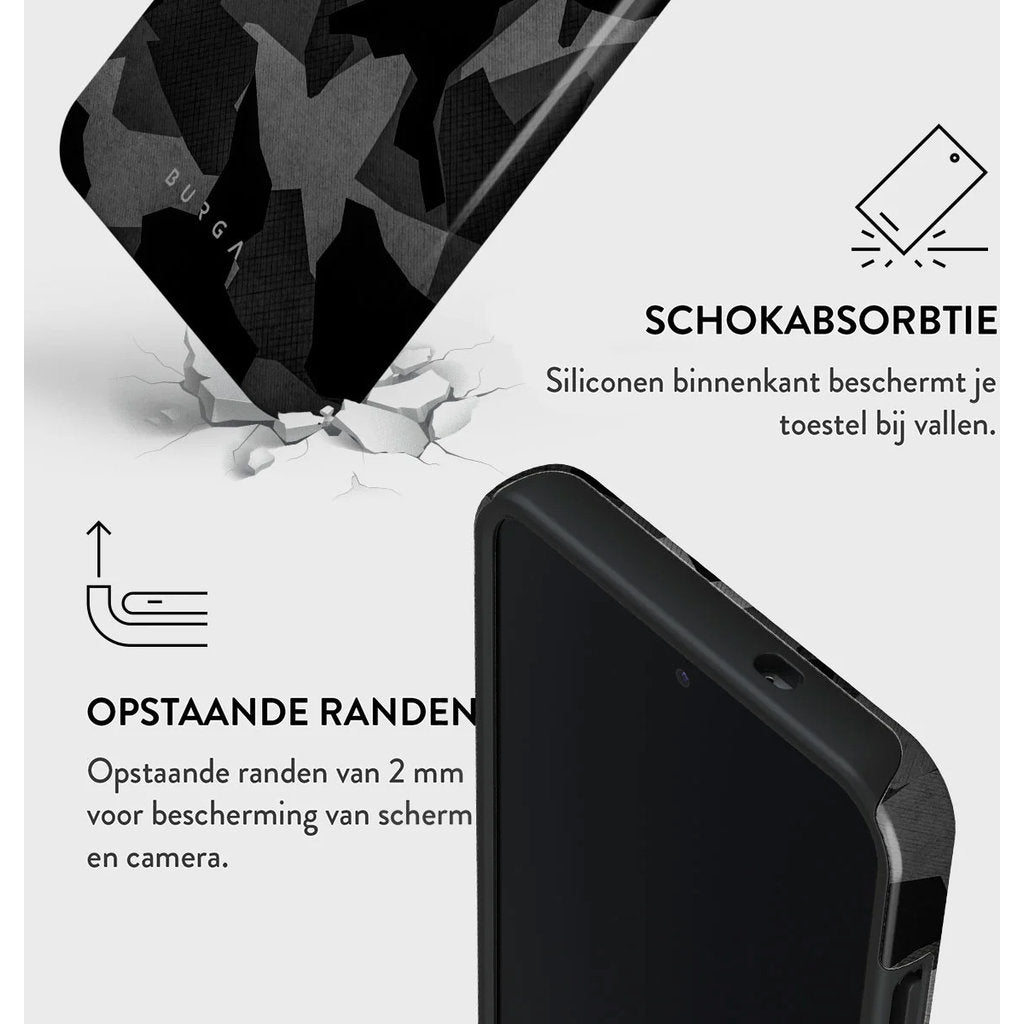Burga Tough Case Samsung Galaxy S25 - Night Black Camo