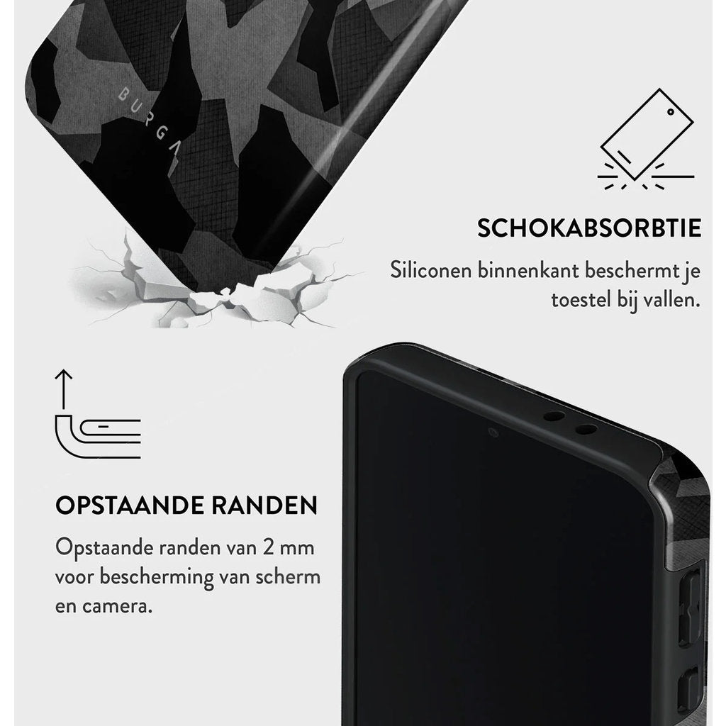 Burga Tough Case Samsung Galaxy A56 - Night Black Camo