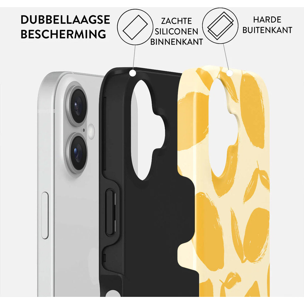 Burga Tough MagSafe Case Apple iPhone 16 - Lemon Tart