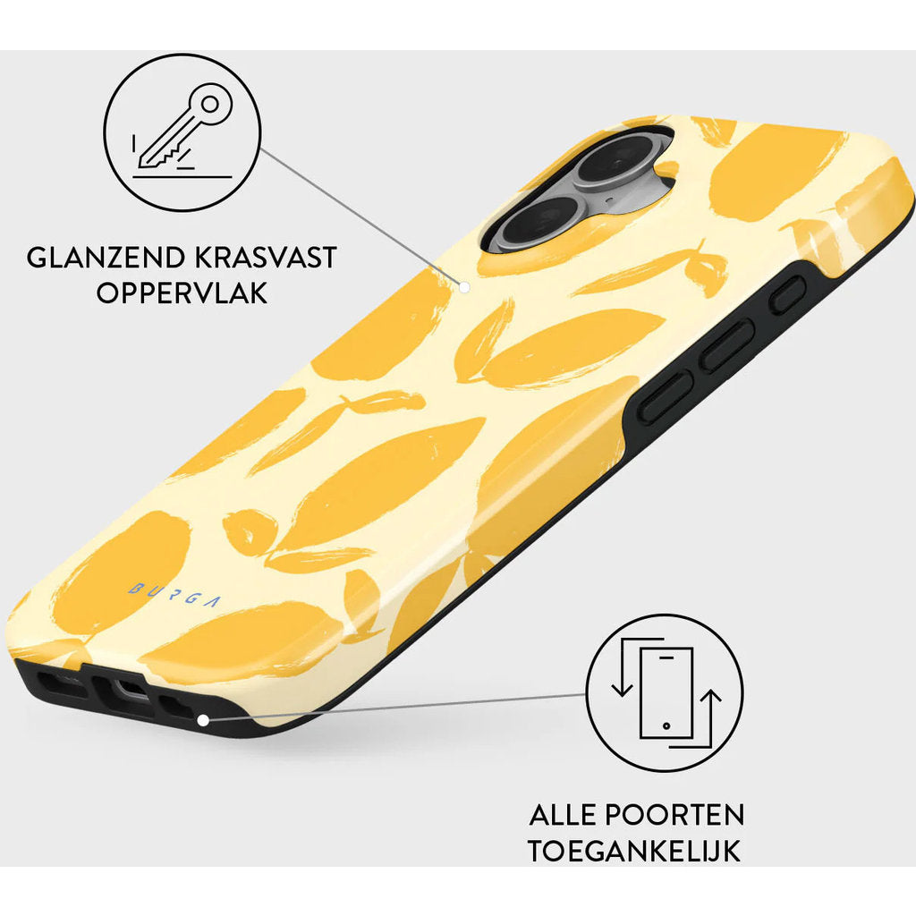 Burga Tough MagSafe Case Apple iPhone 16 - Lemon Tart