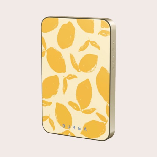 Burga SLIM Magnetic Powerbank 5000 mAh Gold - Lemon Tart