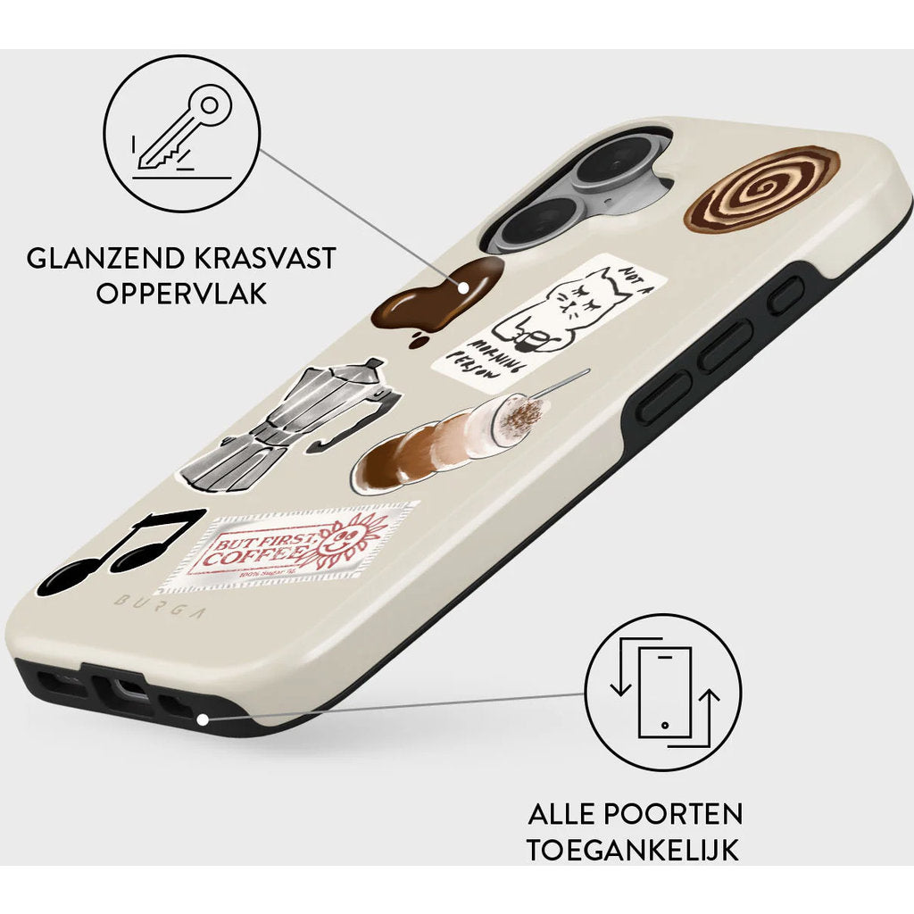Burga Tough Case Apple iPhone 16 - Oat Milk Please