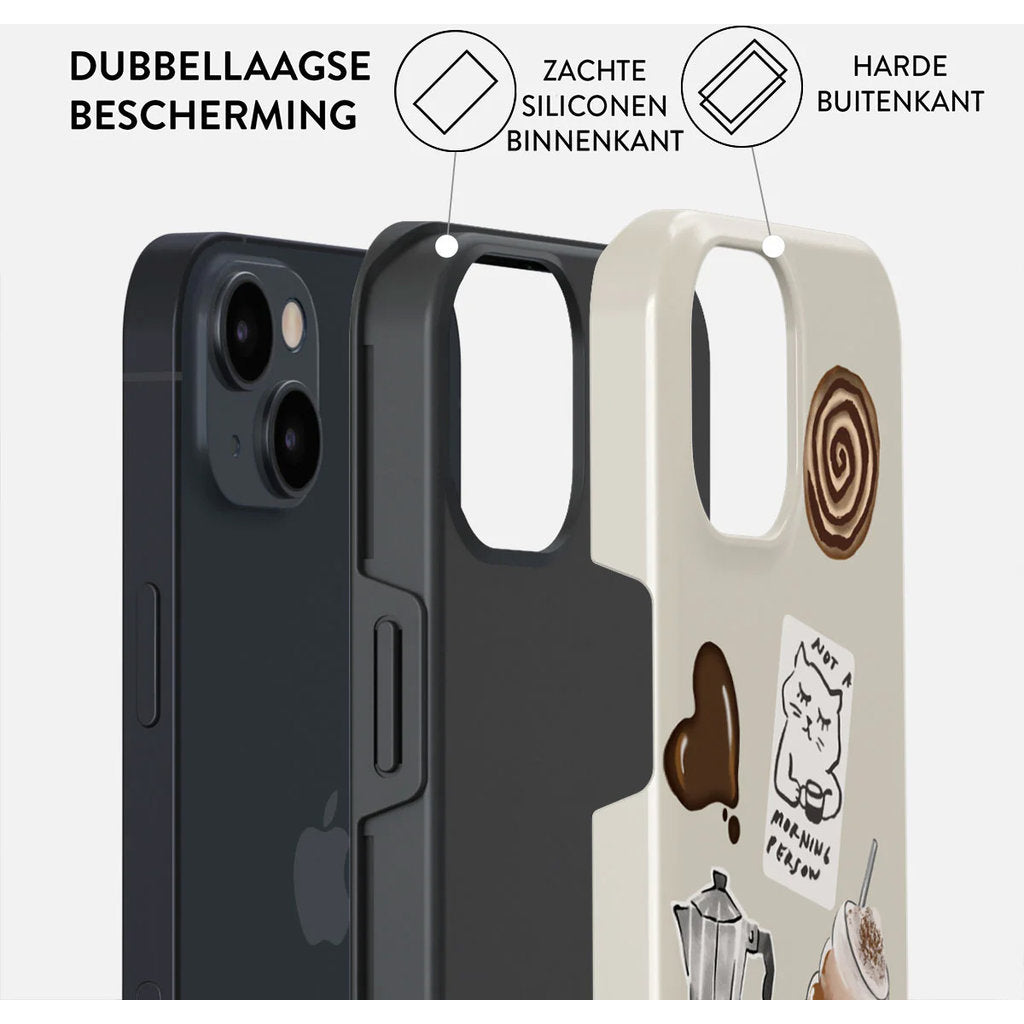 Burga Tough MagSafe Case Apple iPhone 15 - Oat Milk Please